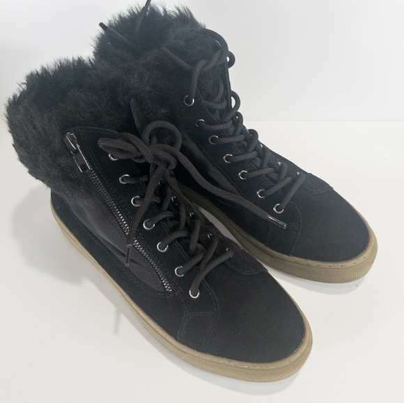 Cougar Dubliner Faux Fur Trim Waterproof Bootie Black -9 - Picture 5 of 7